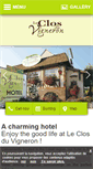 Mobile Screenshot of hotel-clos-du-vigneron.com